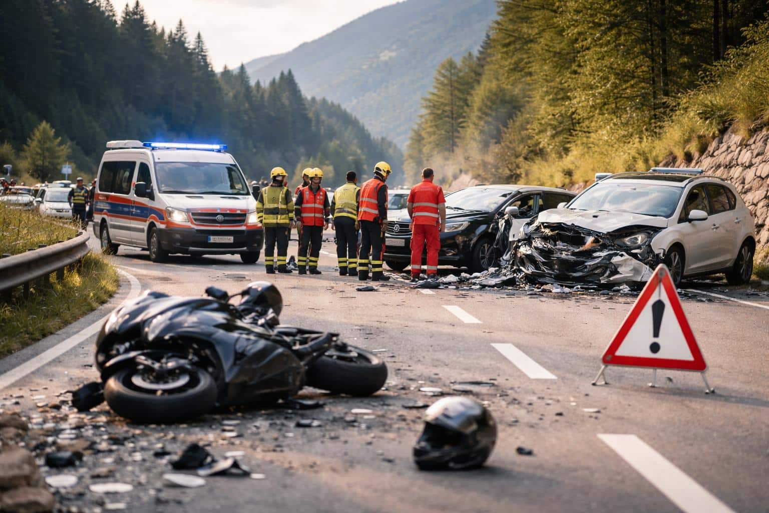 Frontalzusammenstöße in Kärnten forderten zwei Schwerverletzte