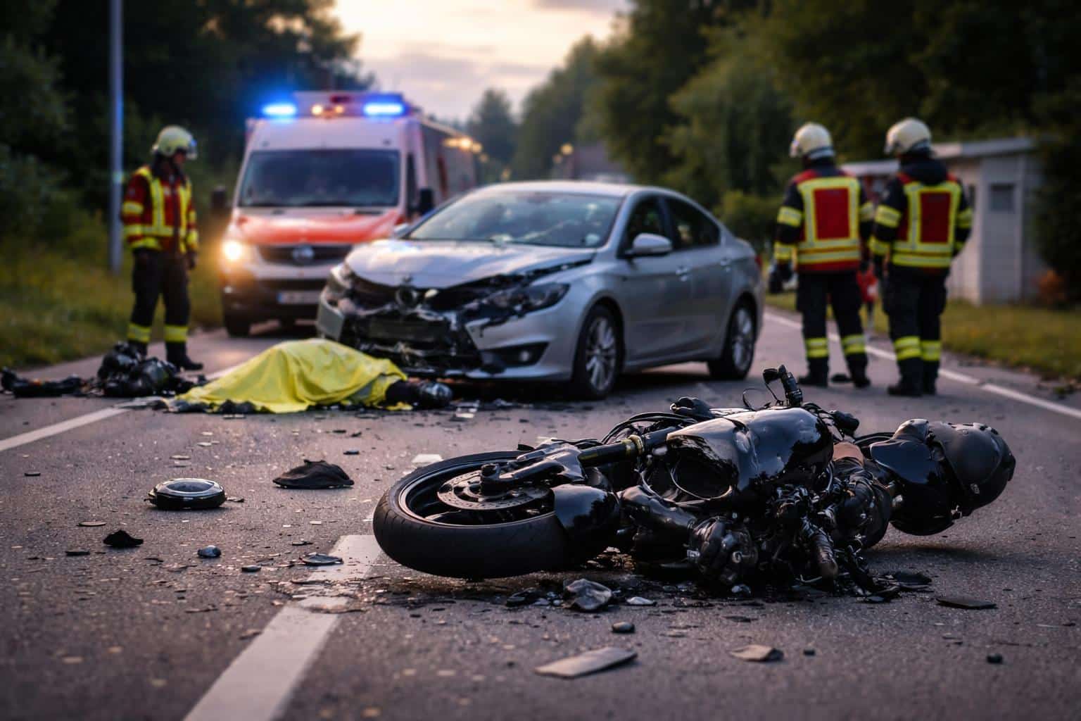Kärnten: 18-jähriger Motorradlenker starb nach Kollision mit Auto