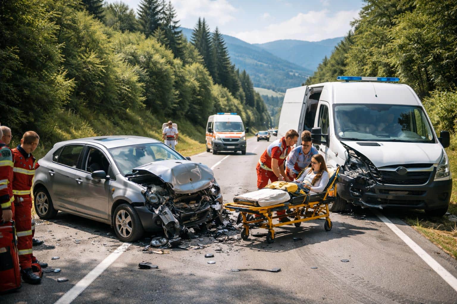 Junge Autofahrerin nach Kollision schwer verletzt
