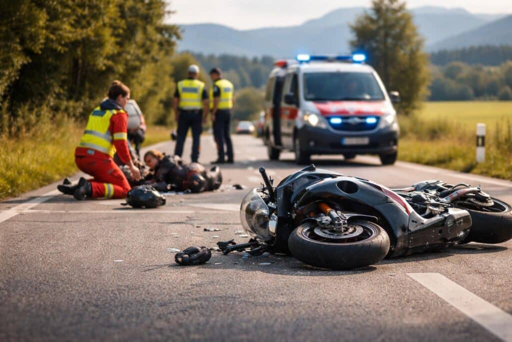 Polizei sucht Zeugen eines Unfalls mit schwerverletzter Motorradlenkerin