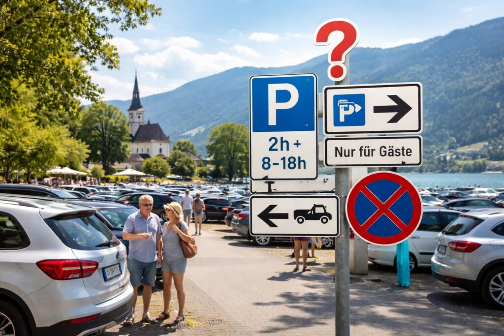 Verwirrung um Parkregeln in Ossiach