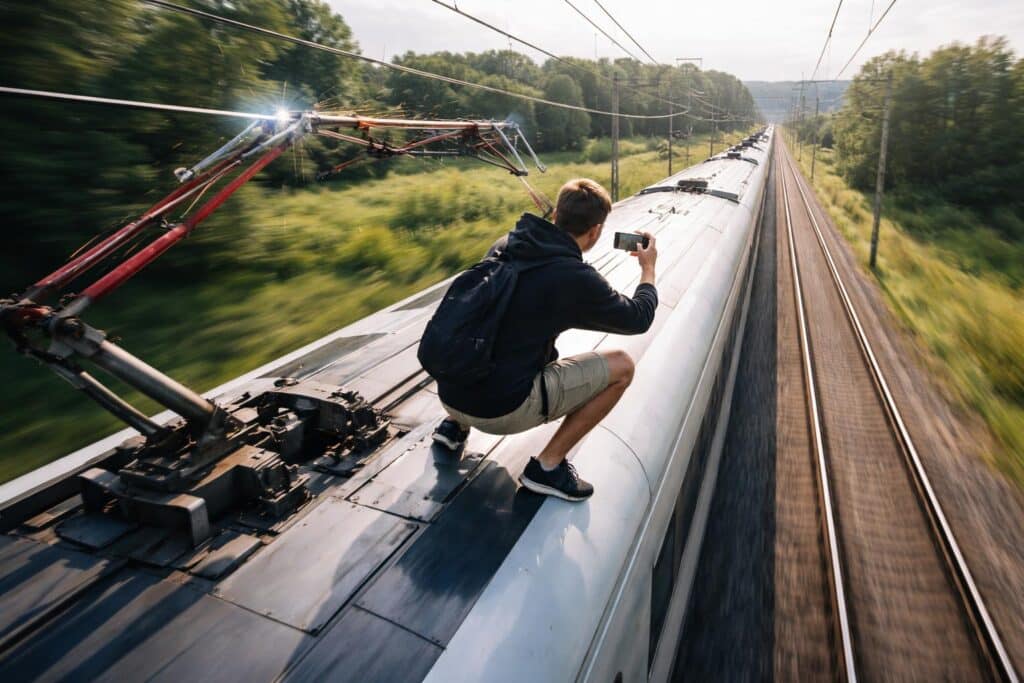 Völlig verrückt: 15.000 Volt und 180 km/h als Spielverderber