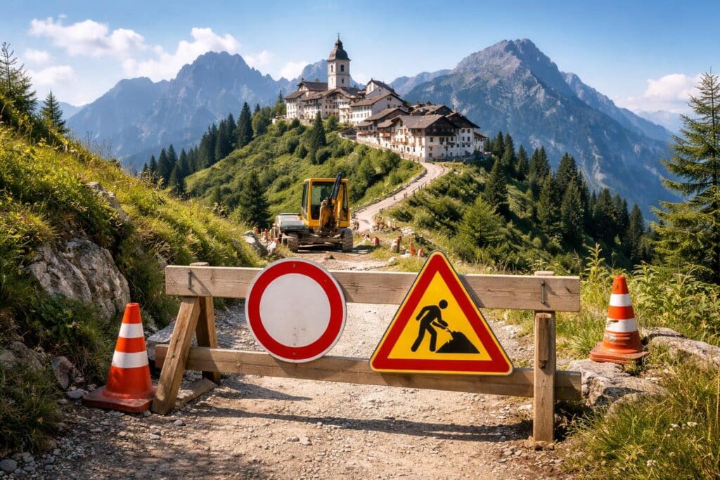 Beliebter Pilgerweg auf den Monte Lussari wird gesperrt