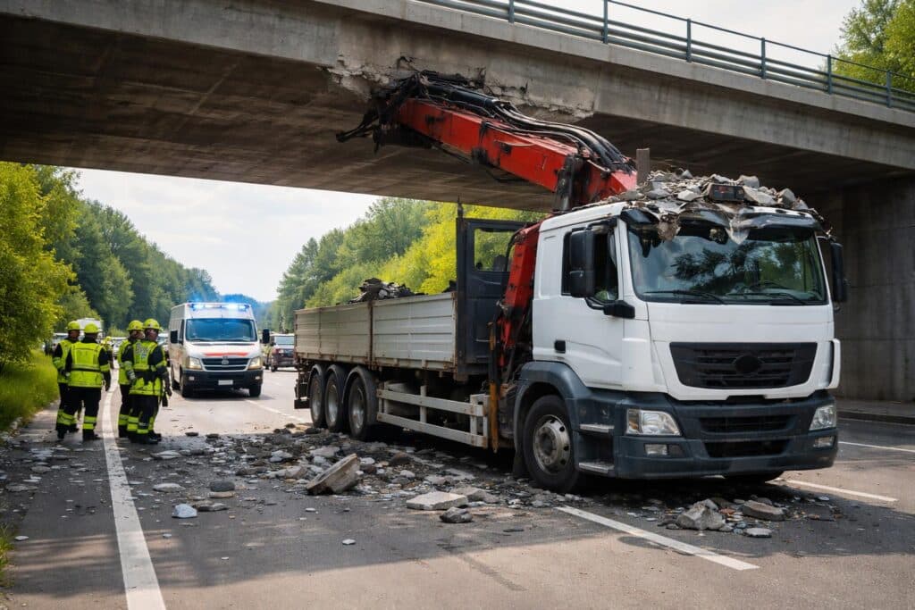 Verkehrsunfall mit Eigenverletzung