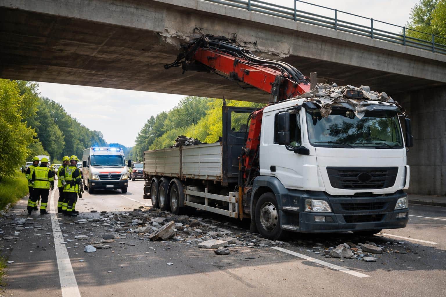 Verkehrsunfall mit Eigenverletzung