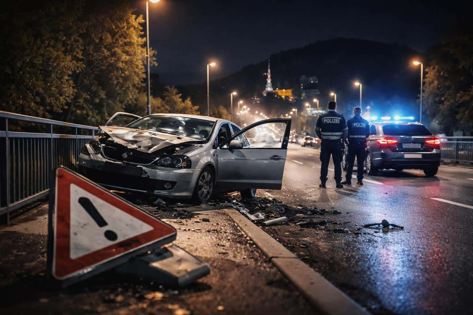 Freundin verletzt: Drogenlenker nach Unfall vor der Polizei geflüchtet