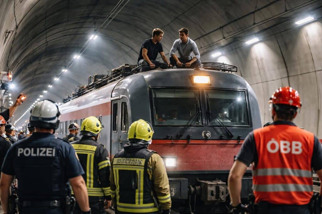 Jugendliche klettern auf Zugdach: Großeinsatz im Koralmtunnel – 19-Jähriger ausgeforscht
