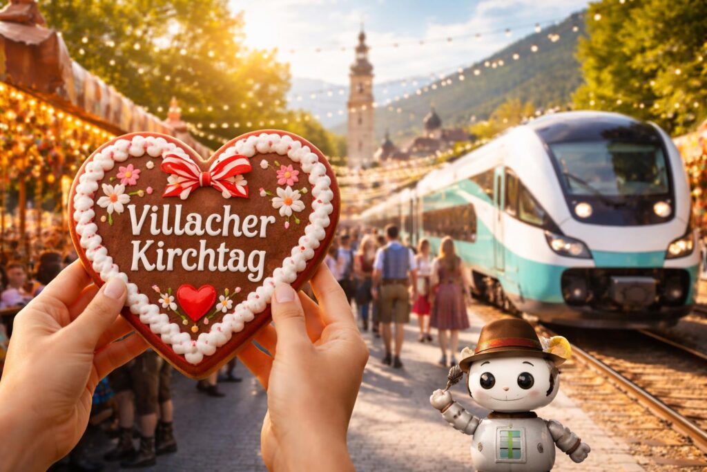 Gratis Kirchtagsherz für Westbahn-Gäste beim Villacher Kirchtag