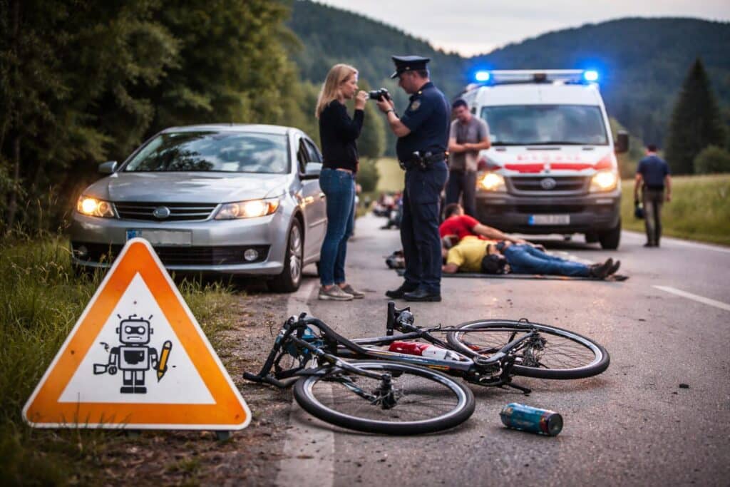 Alkolenkerin verursachte Unfall