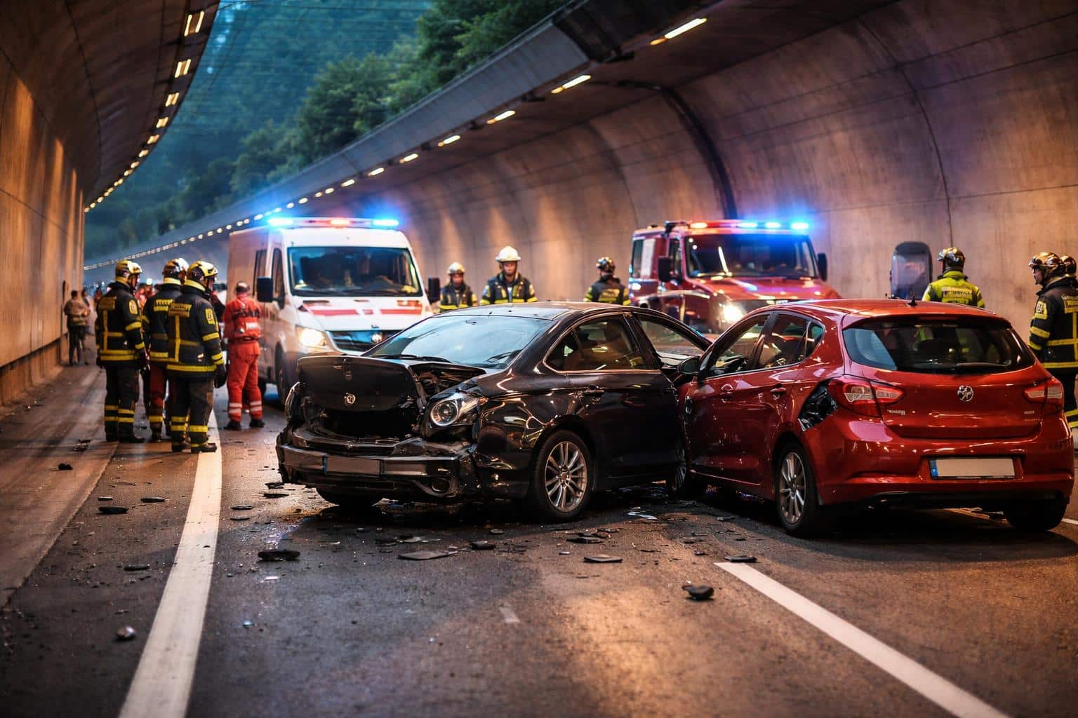 Drei Verletzte bei Auffahrunfall auf der Karawankenautobahn