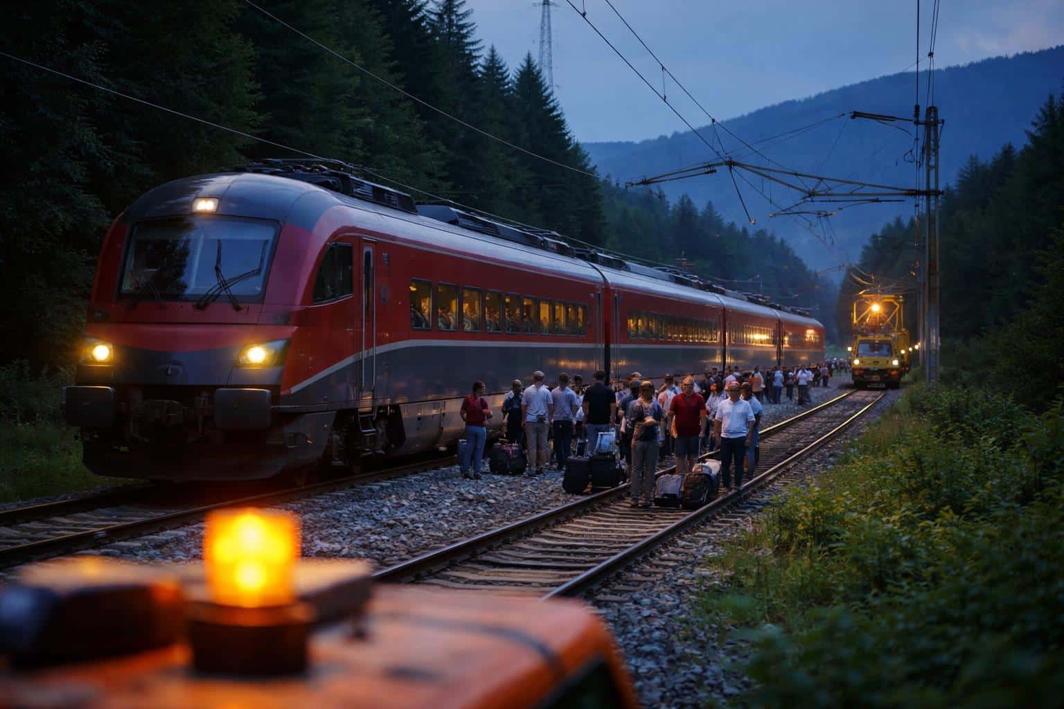 120 Reisende saßen in Railjet fest