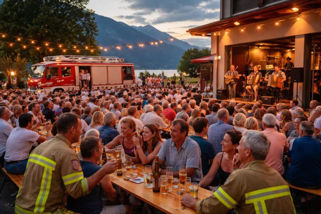 Beste Laune beim Dämmerschoppen der FF Sattendorf
