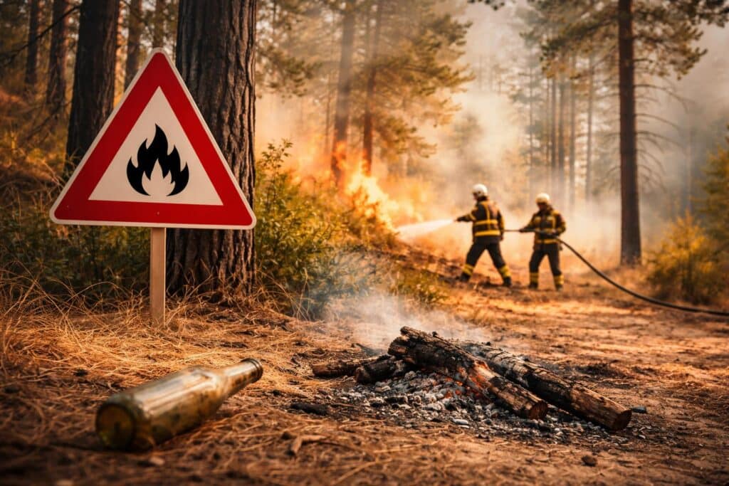 Waldbrände meistens menschengemacht