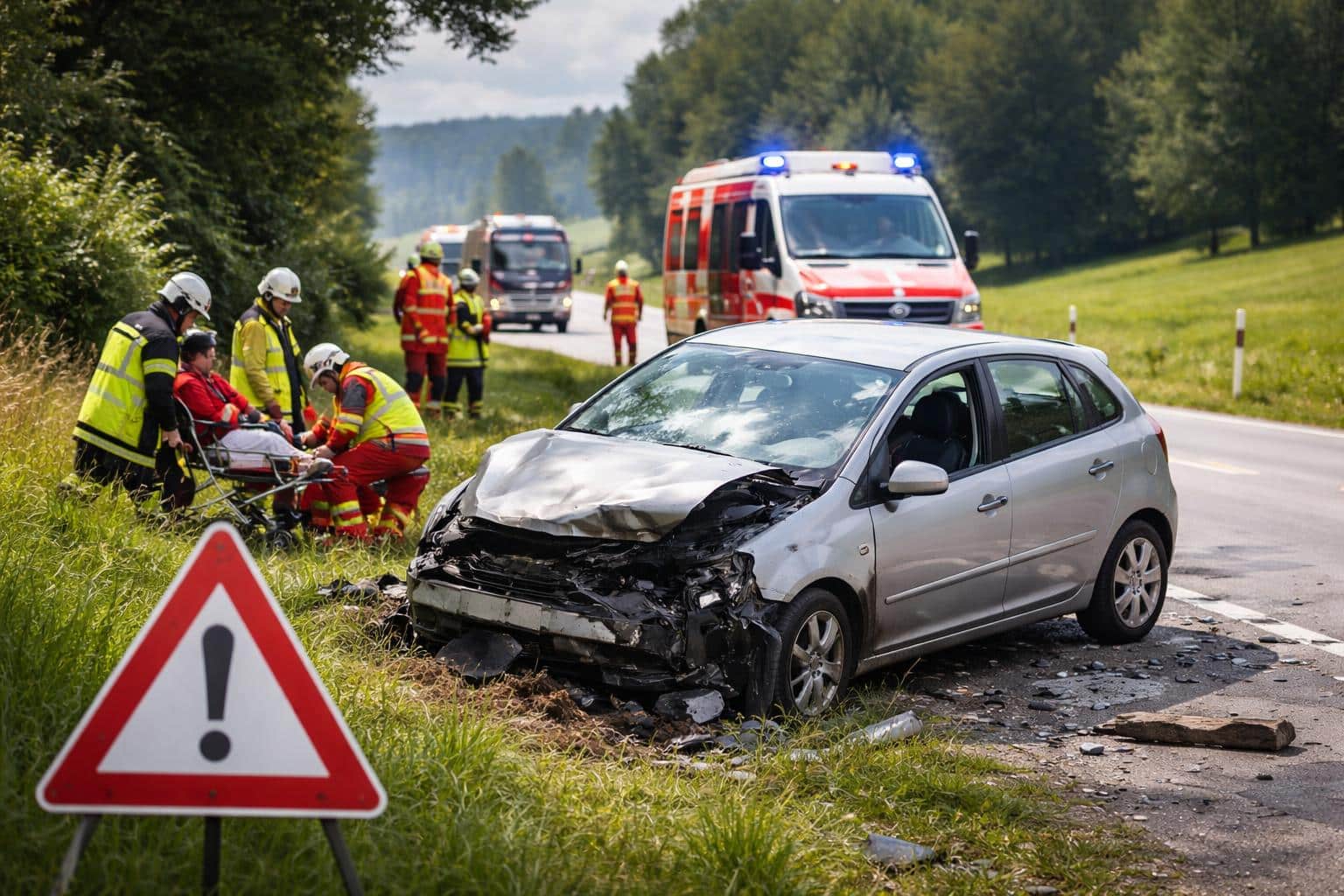 Zwei Verletzte bei Verkehrsunfall