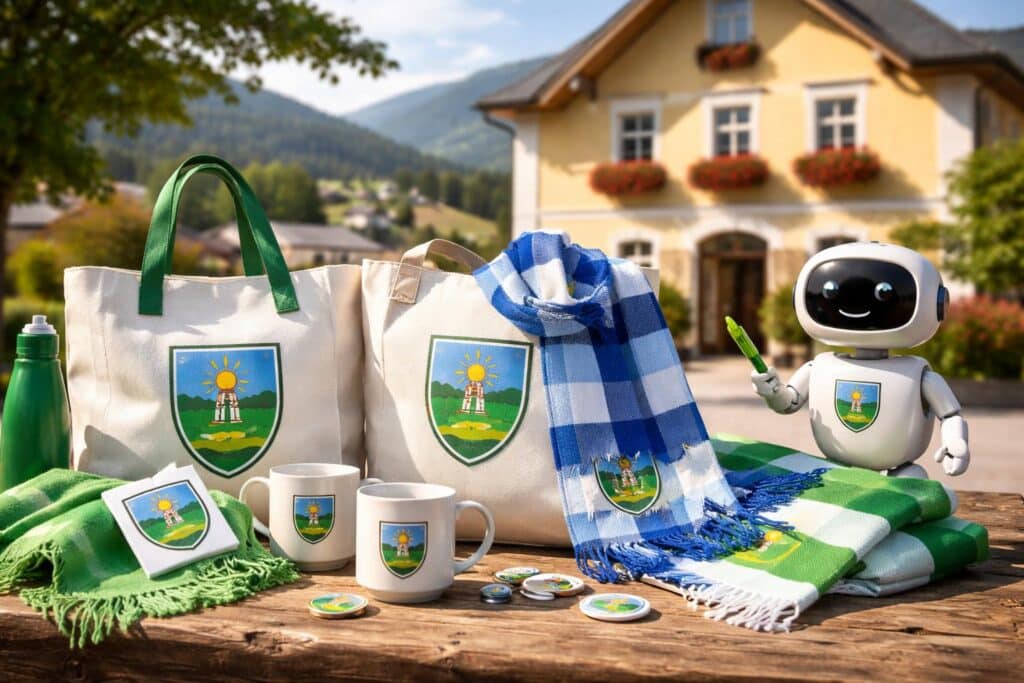 Taschen und Tücher: Kärntner Gemeinde verkauft eigene Fan-Artikel