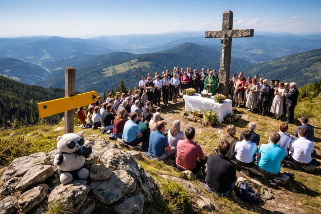 So wurde die traditionelle Gipfelmesse am Bärofen gefeiert