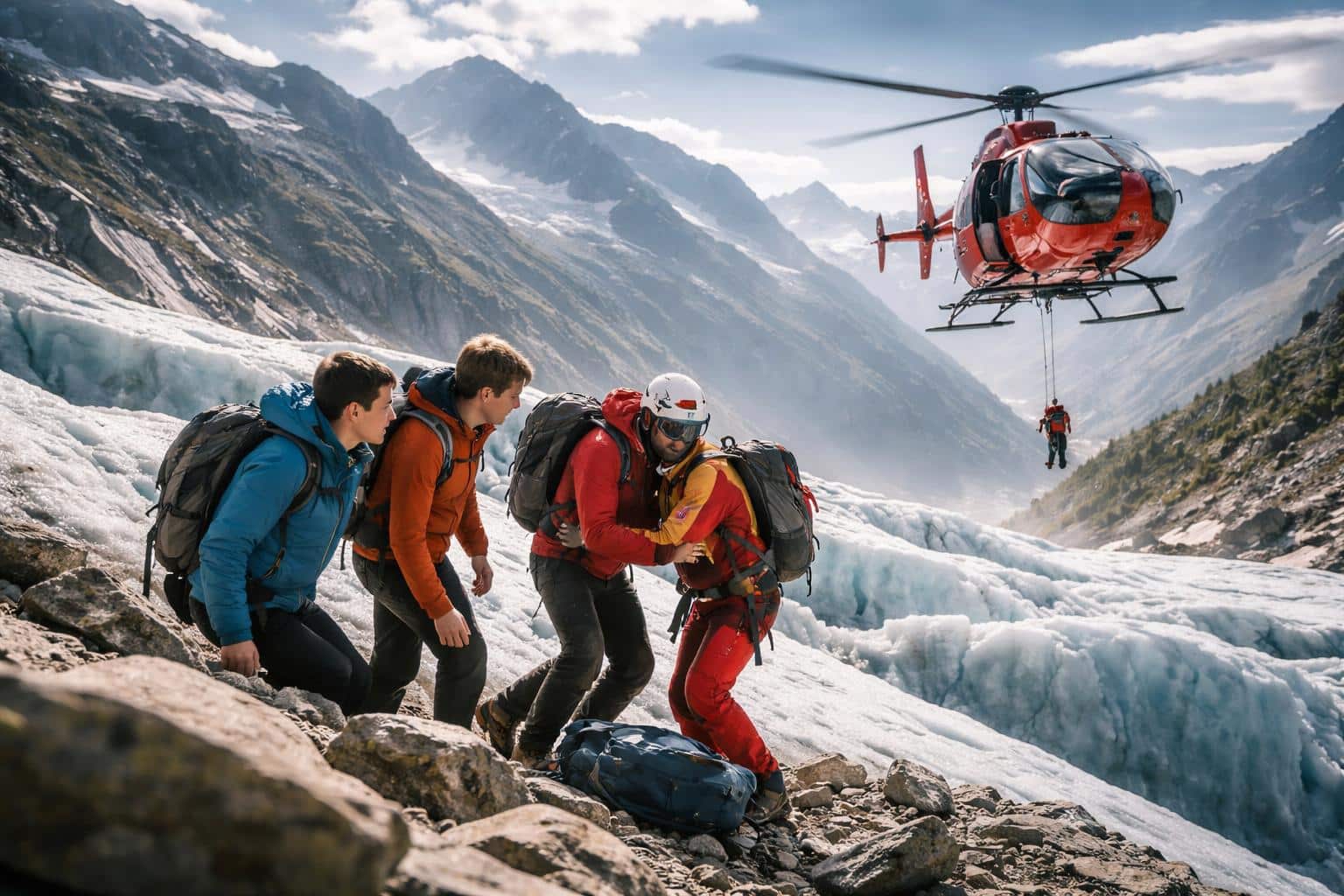Drei Wanderer aus Bergnot gerettet