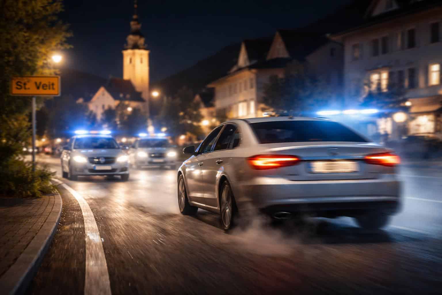 Betrunkener flüchtete in St. Veit vor der Polizei