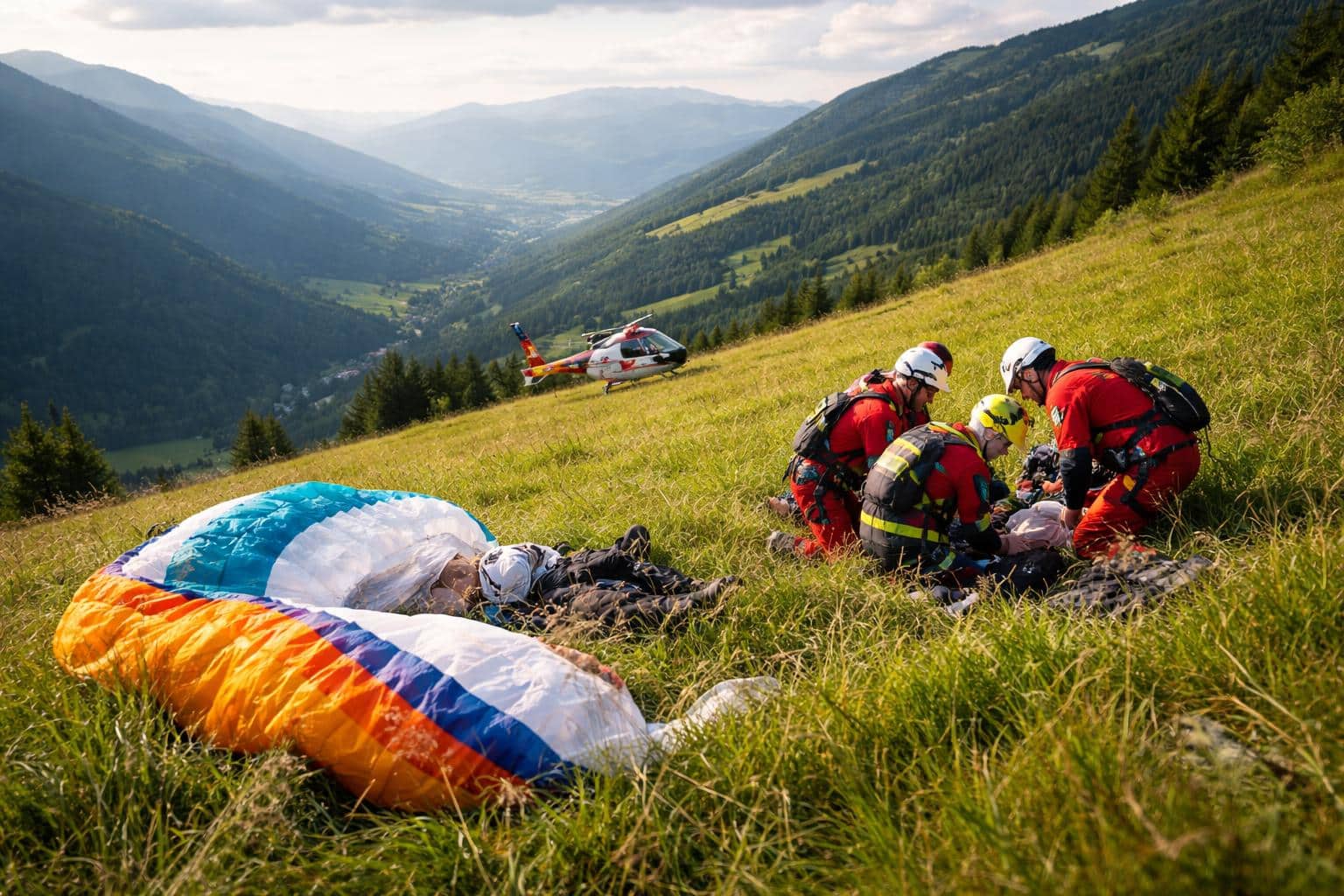 Schwer verletzt: Junger Paragleiter stürzt in Kärnten 150 Meter in die Tiefe