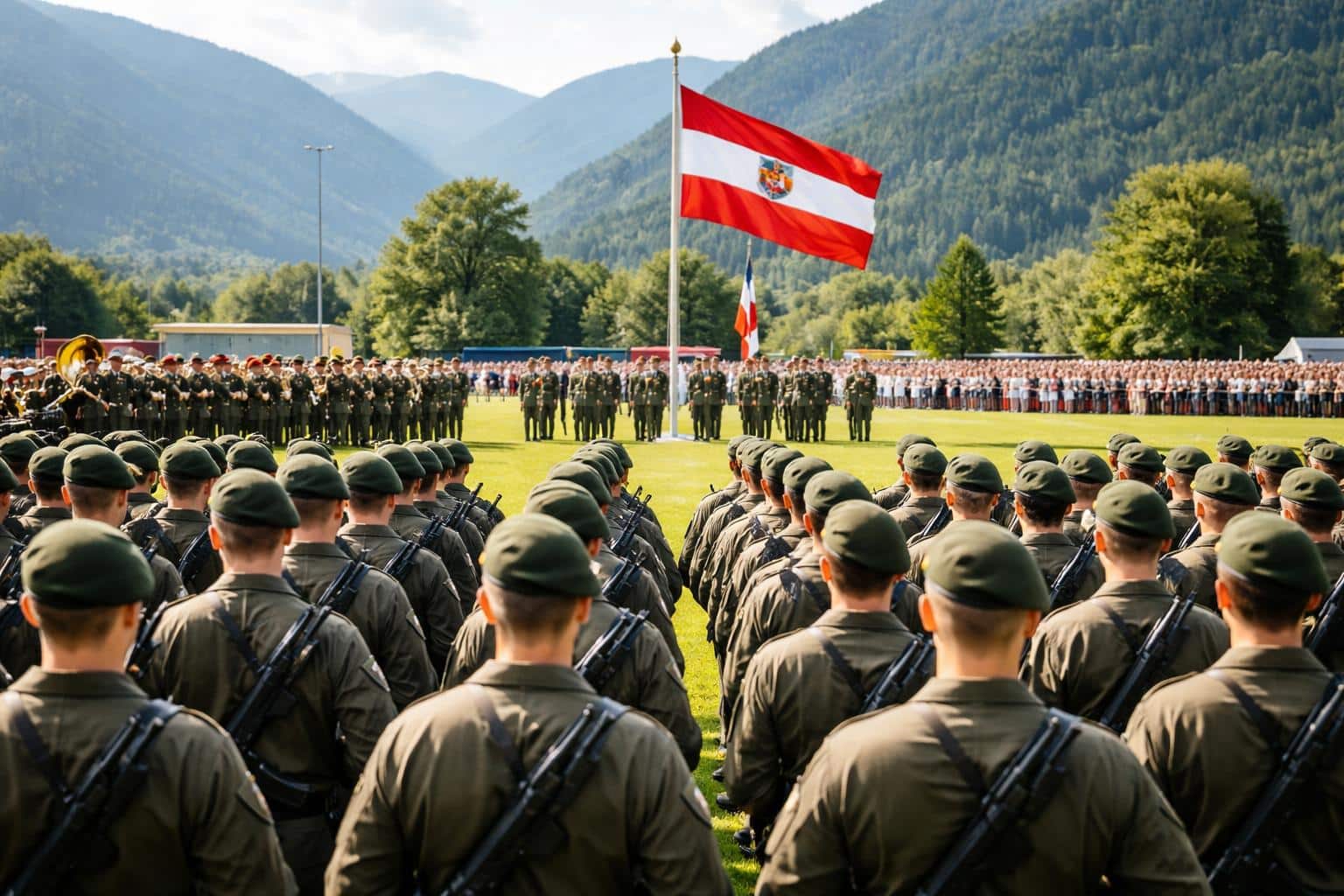 Feierliche Angelobung in Kleblach-Lind