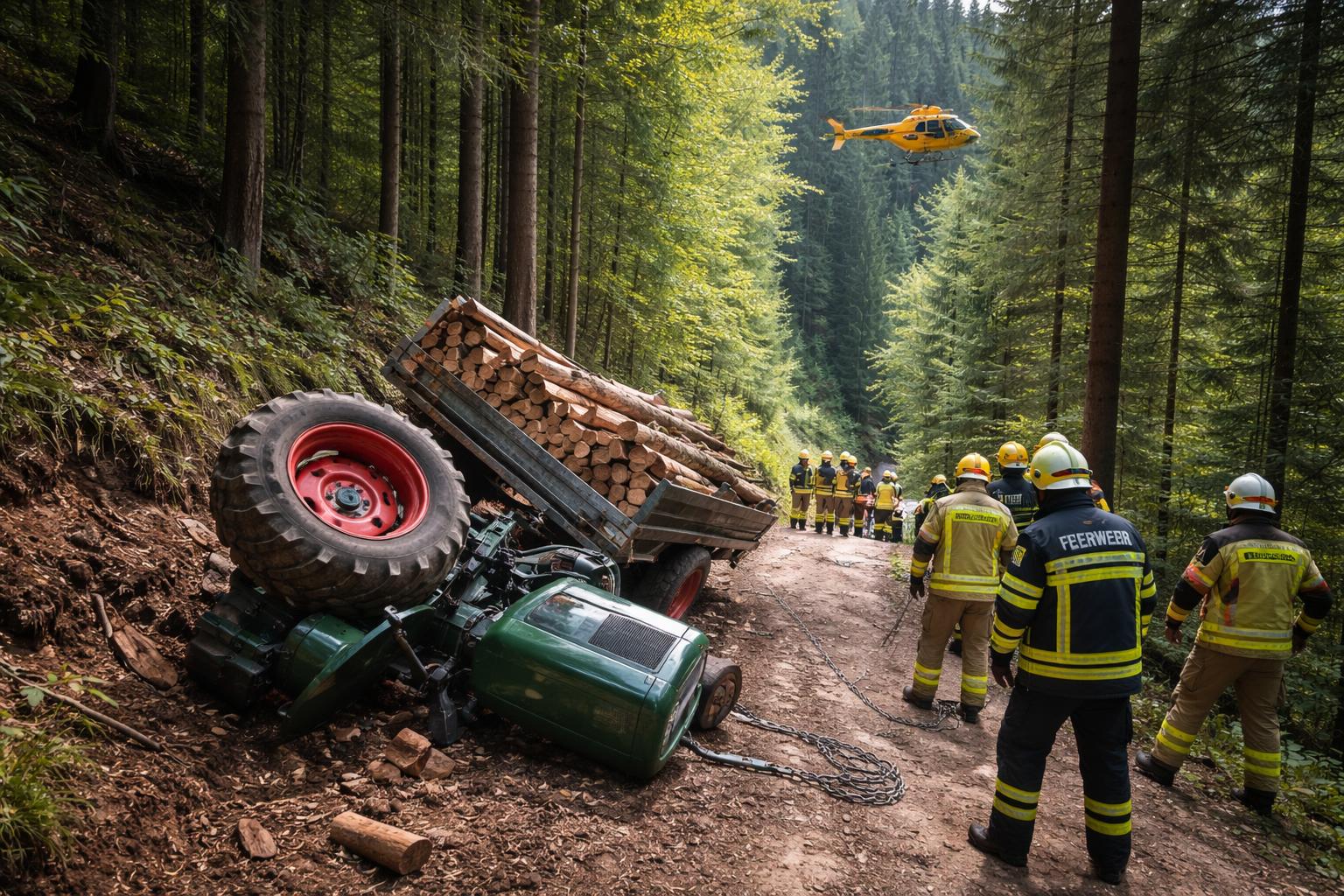 Traktorunfall im Bezirk Villach-Land