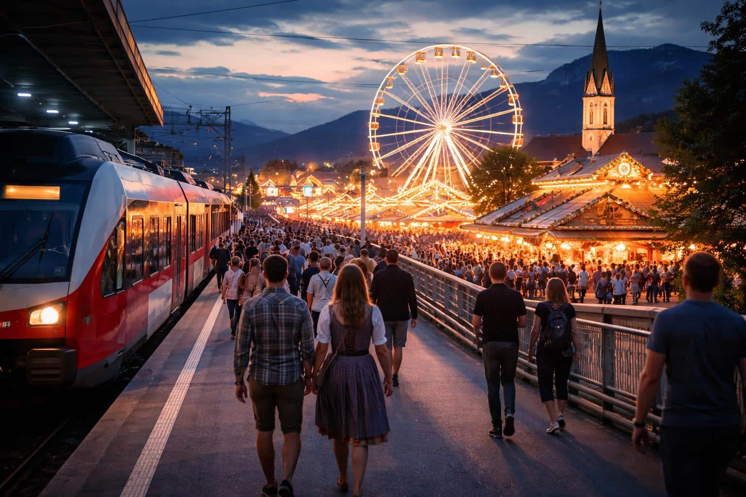 So kommt man mit den Öffis zum Villacher Kirchtag und wieder heim