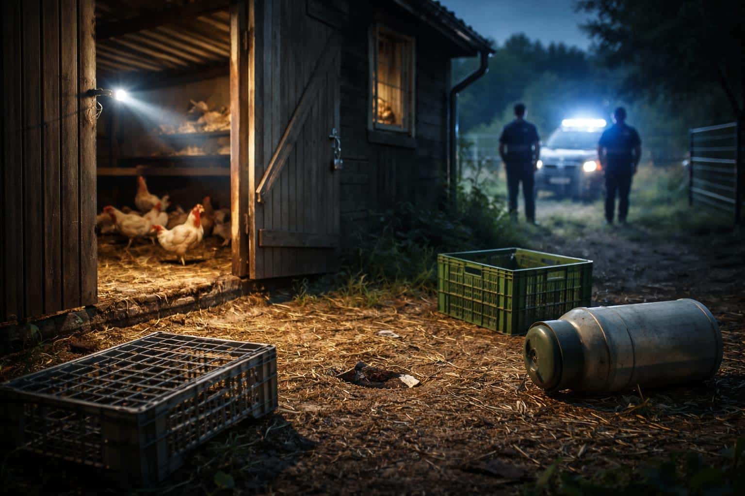24 Hühner aus Stall gestohlen