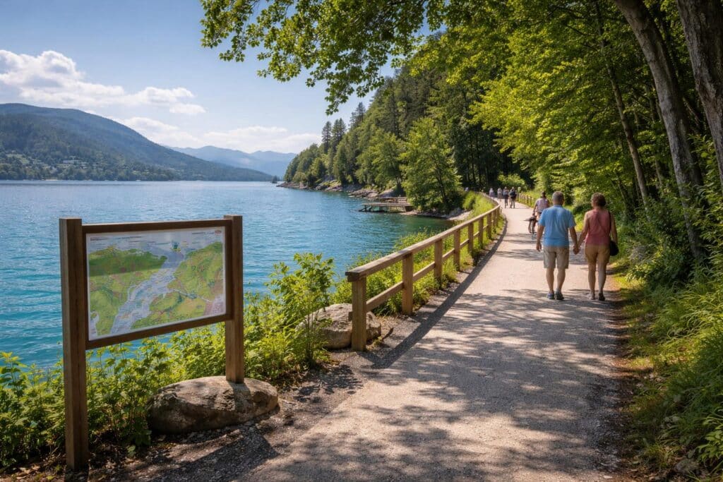 Weg am Wörthersee ist nach langer Bauzeit wieder geöffnet