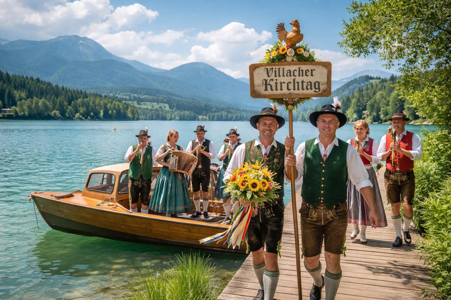 Mit Tracht und Polka auf Kirchtagsmission am Faaker See
