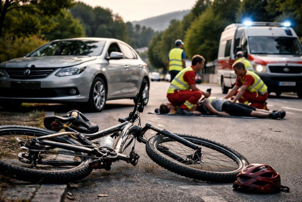 Alkoholisierte Mountainbikerin kollidierte in Kärnten mit Auto