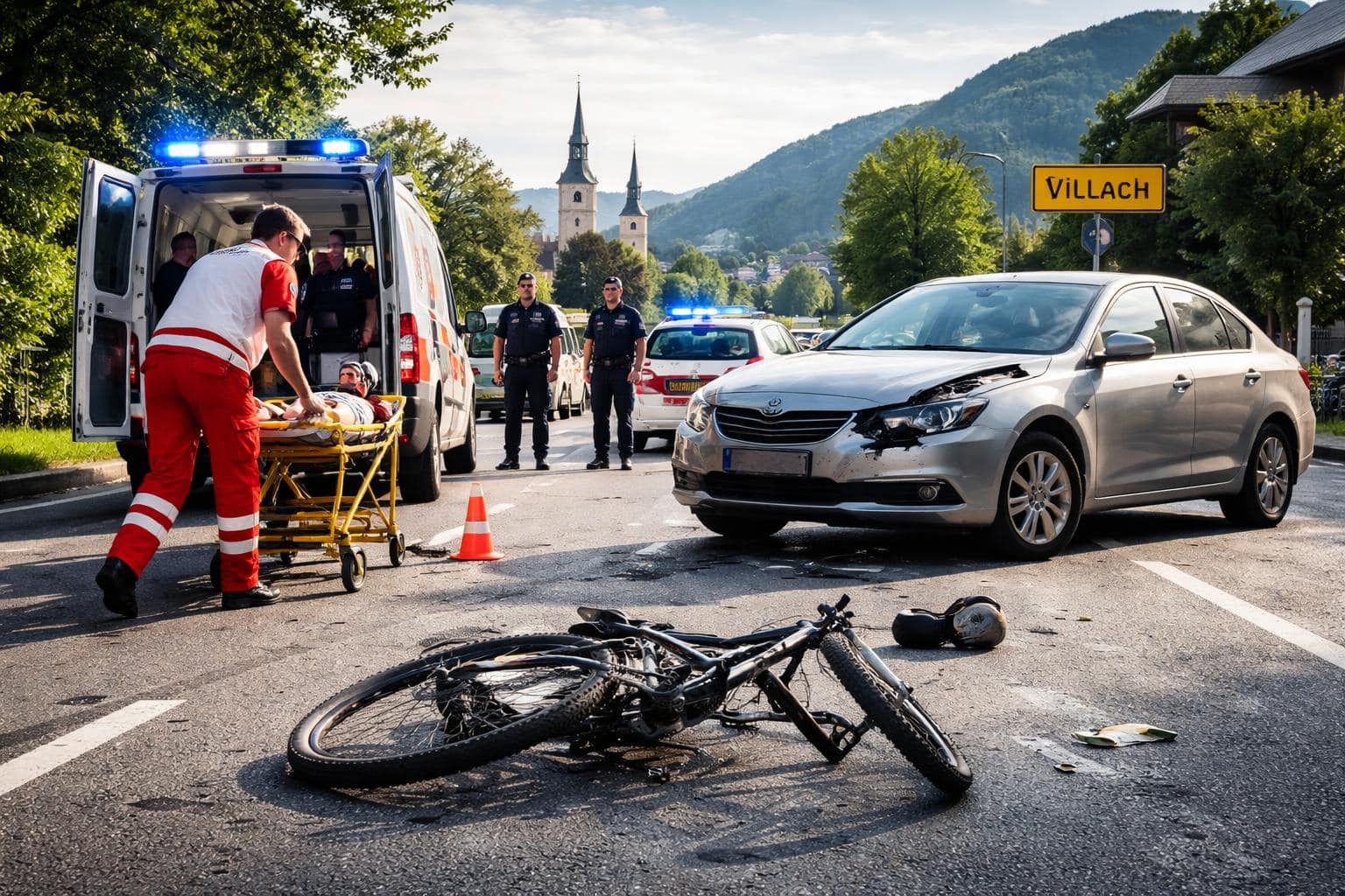 Verkehrsunfall in Villach