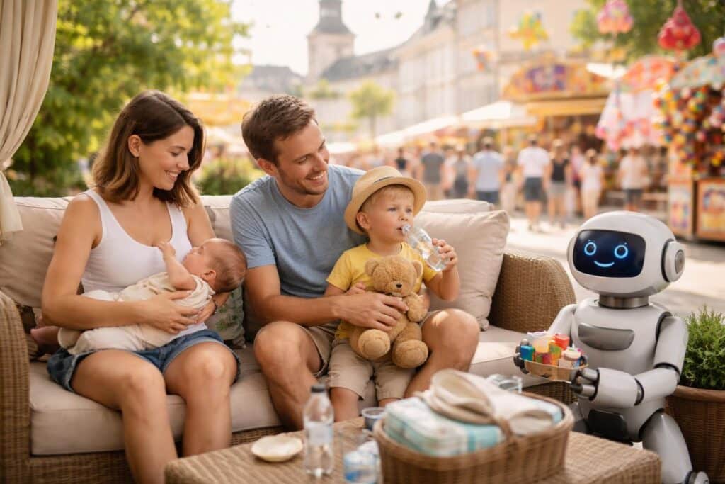 Hier finden Eltern mit Kleinkindern am Villacher Kirchtag eine Pause
