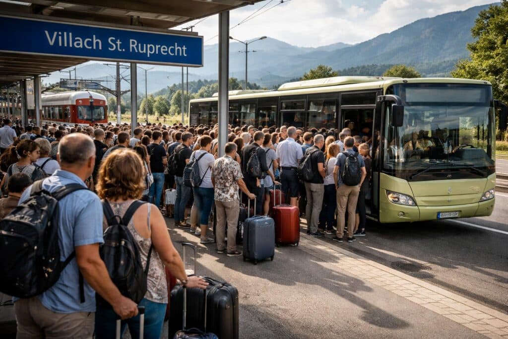 Kirchtagsgäste strandeten am falschen Villacher Bahnhof