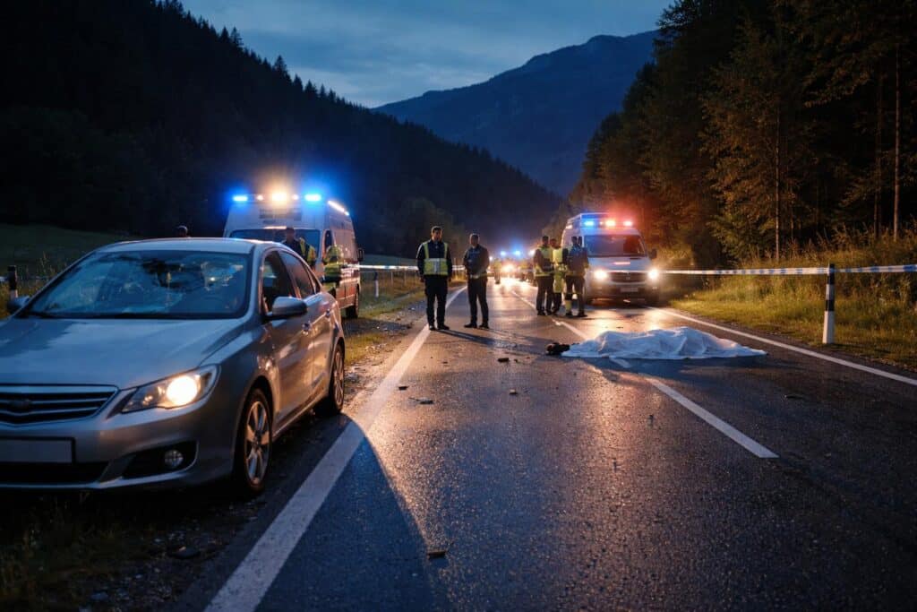 Verkehrsunfall mit tödlichem Ausgang in Obervellach, Bezirk Hermagor