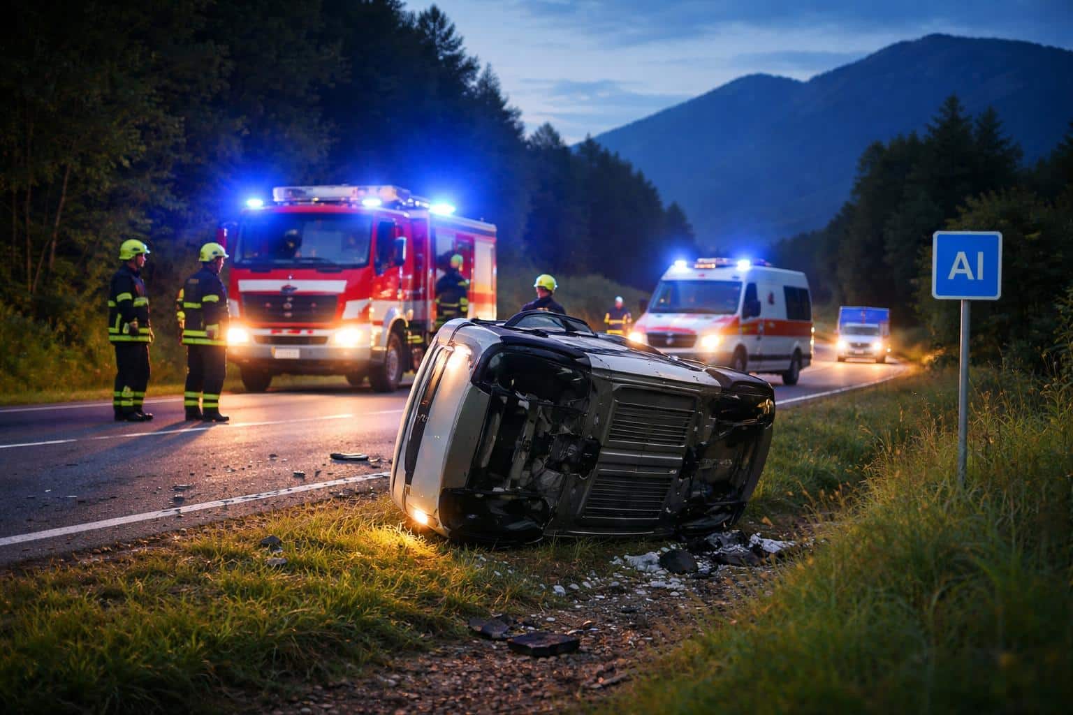 Verkehrsunfall in Mallenitzen
