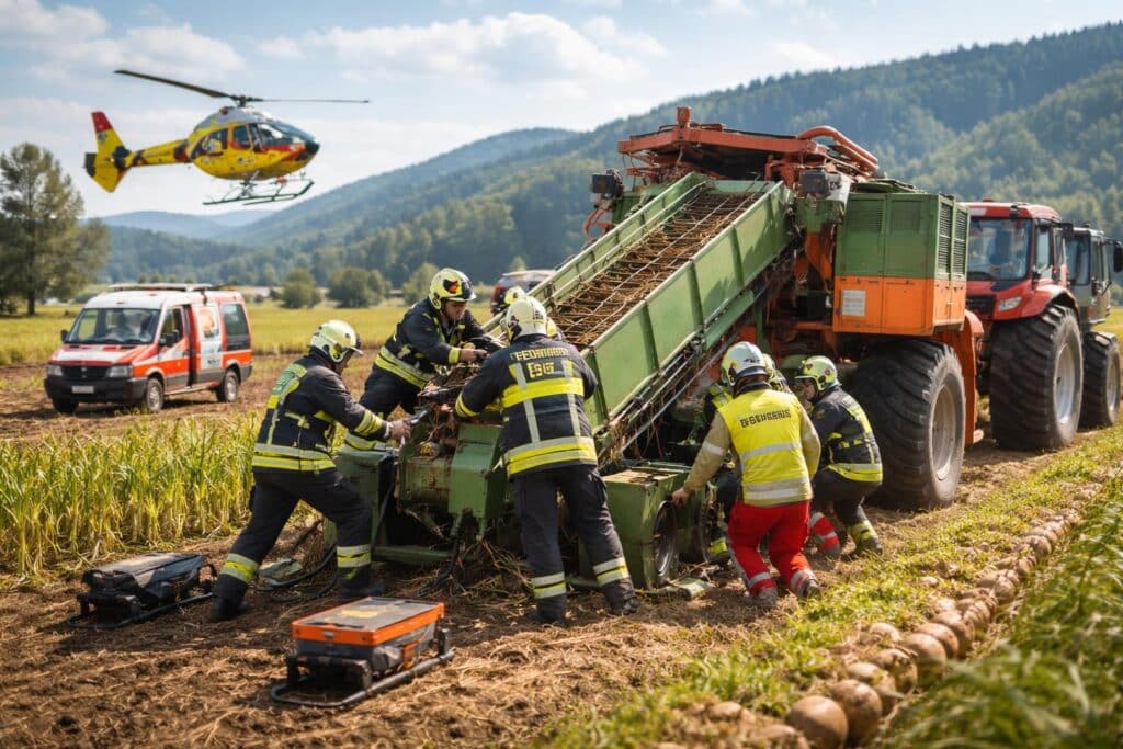 Arbeitsunfall im Bezirk Villach
