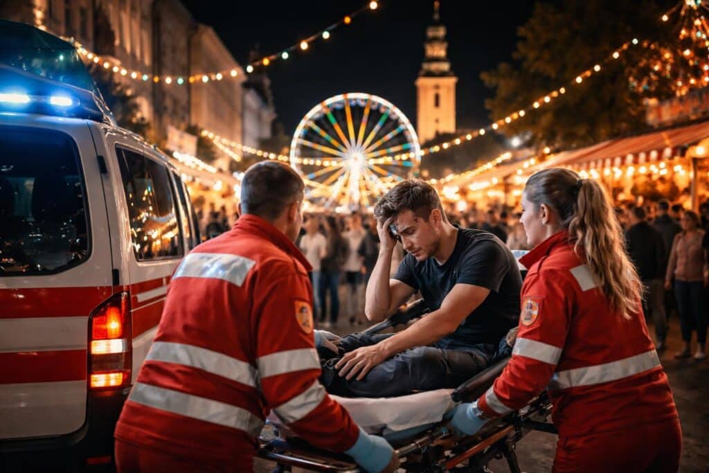 Rauferei am Villacher Kirchtag endete für Gast im Krankenhaus