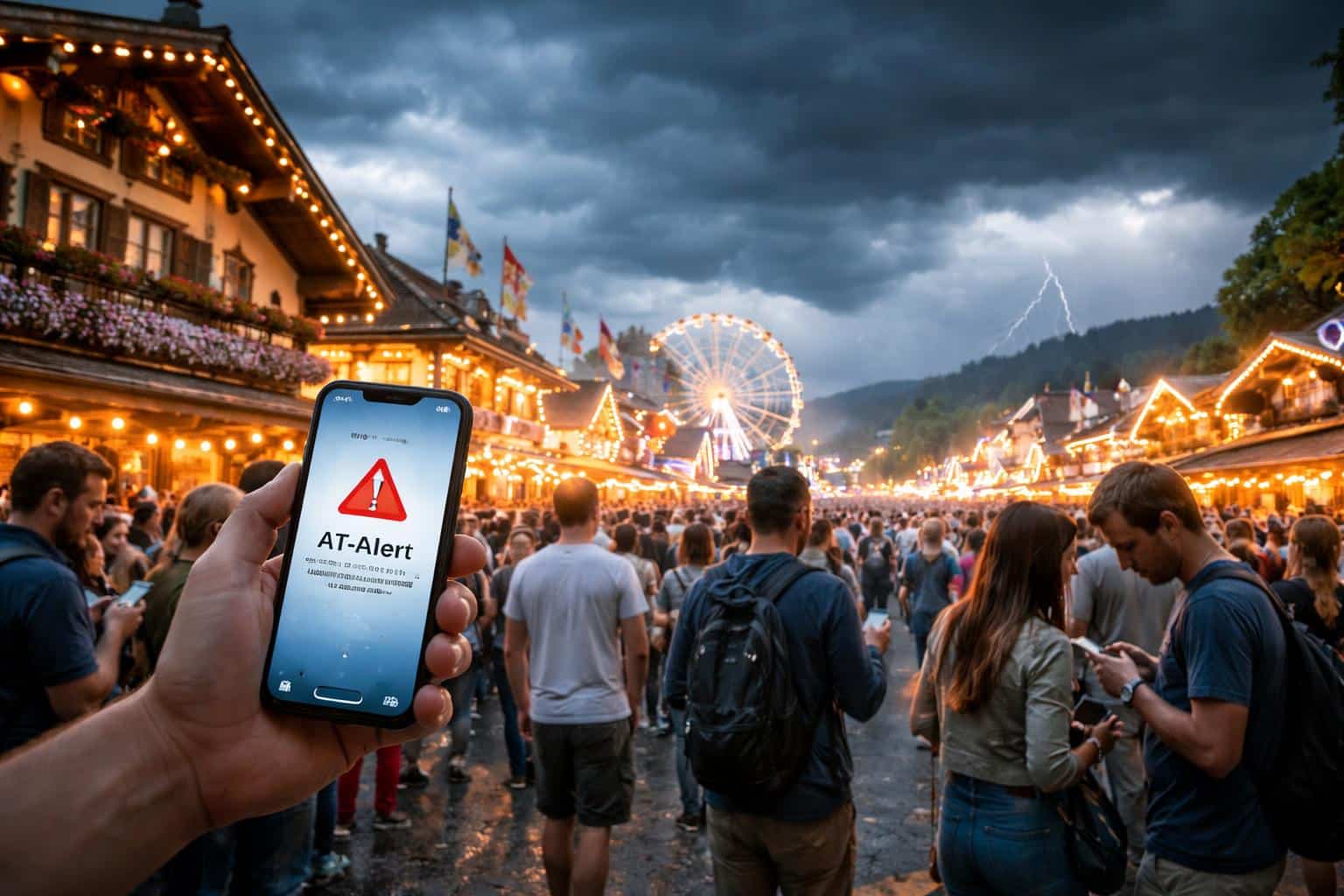 Warum erhielten nicht alle Gäste am Villacher Kirchtag den AT-Alert?