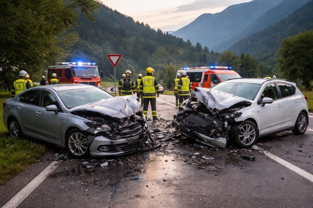 Verkehrsunfall im Bezirk Villach