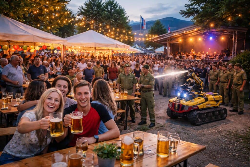 Beste Laune beim Dämmerschoppen der FF Reifnitz