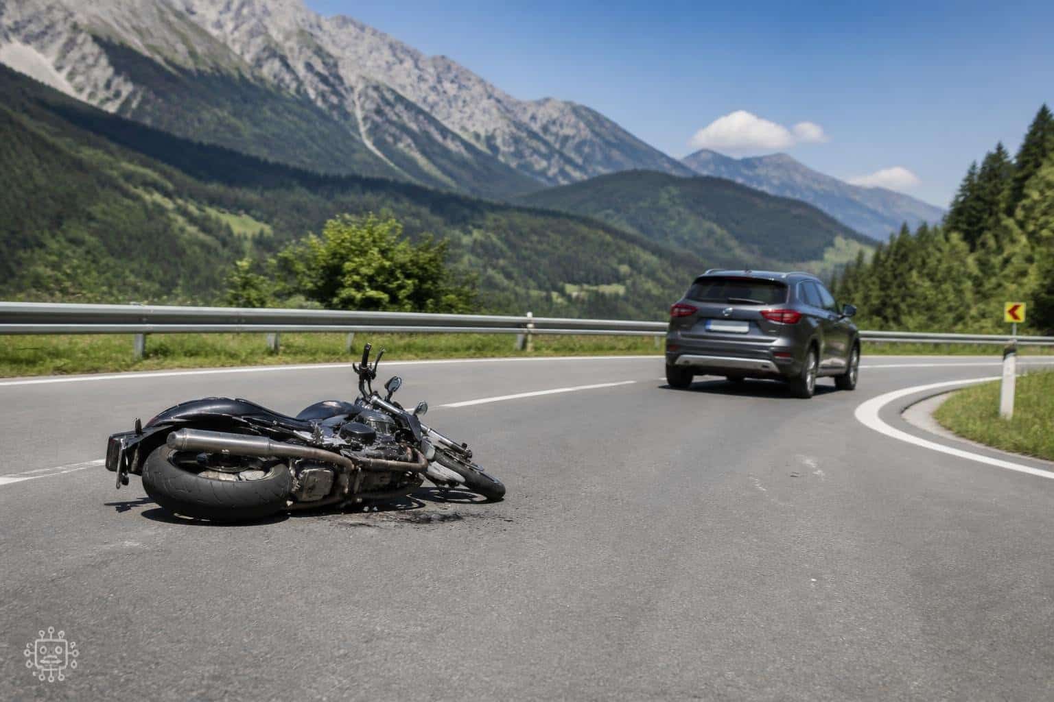 Motorradlenker in Kärnten beim Überholen von abbiegendem Pkw erfasst