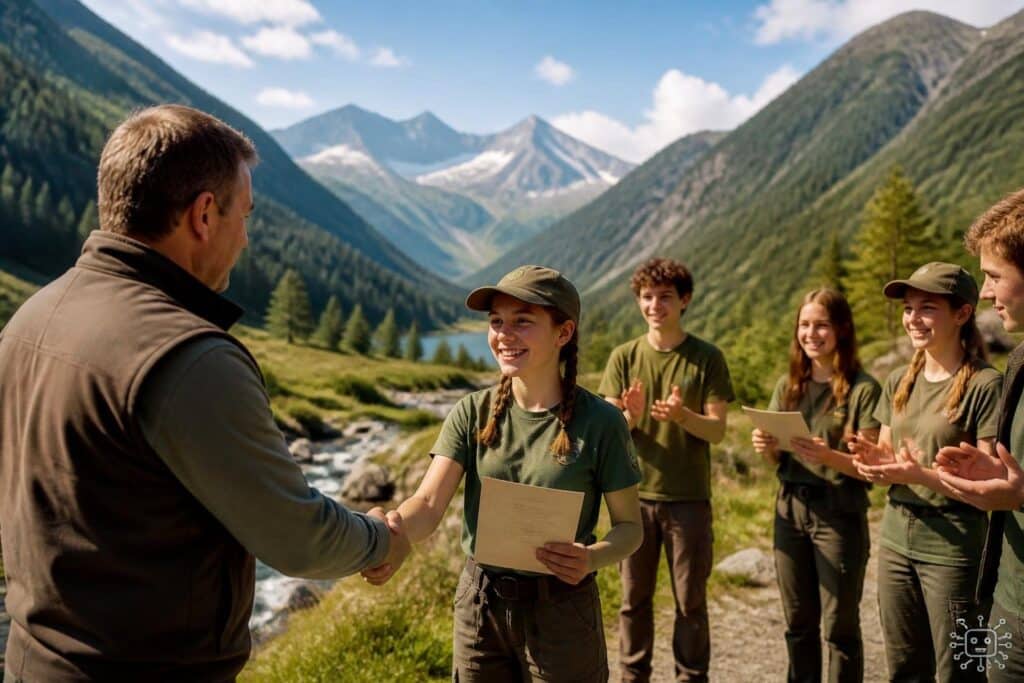 Minister zeichnete die neuen Junior-Ranger in Mallnitz aus