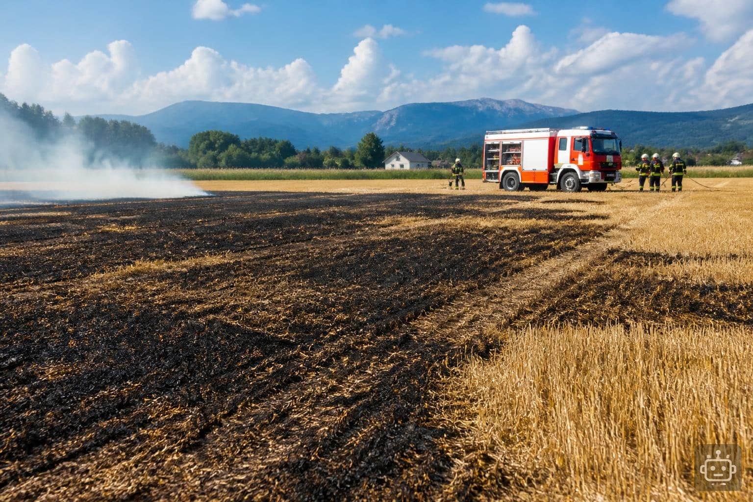Ackerbrand breitet sich auf halben Hektar aus