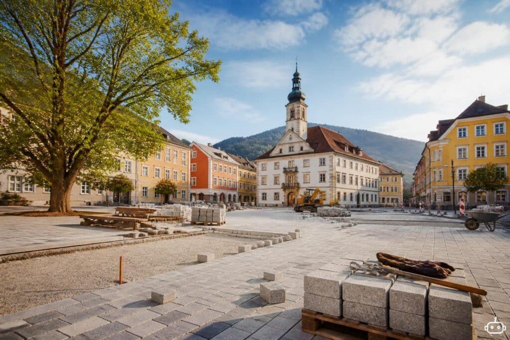 Was hat es mit den Arbeiten auf dem Spittaler Rathausplatz auf sich?