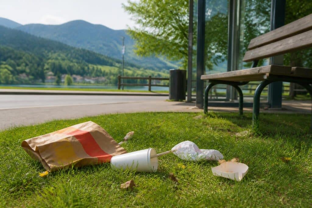 Fast-Food-Abfall bringt Gemeinden zum Verzweifeln