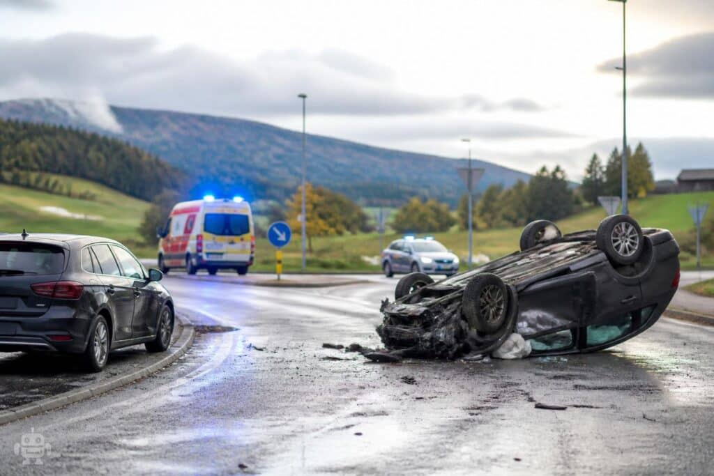 Vier Verletzte nach schwerem Verkehrsunfall nahe Firma MAHLE