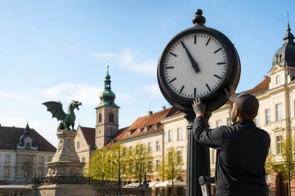 Defekte Uhr im Klagenfurter Zentrum wird doch repariert
