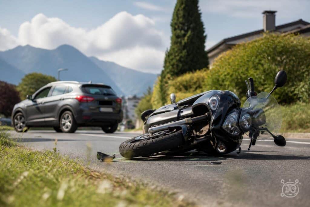 Motorradfahrerin bei Abbiegeunfall verletzt