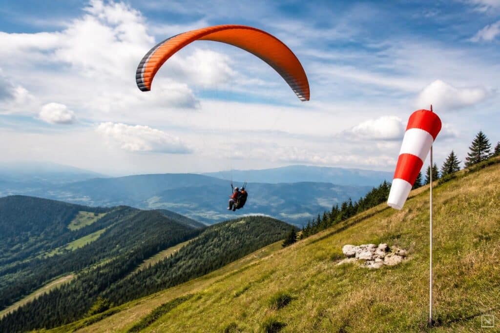 Unfall mit Gleitschirm auf Koralpe