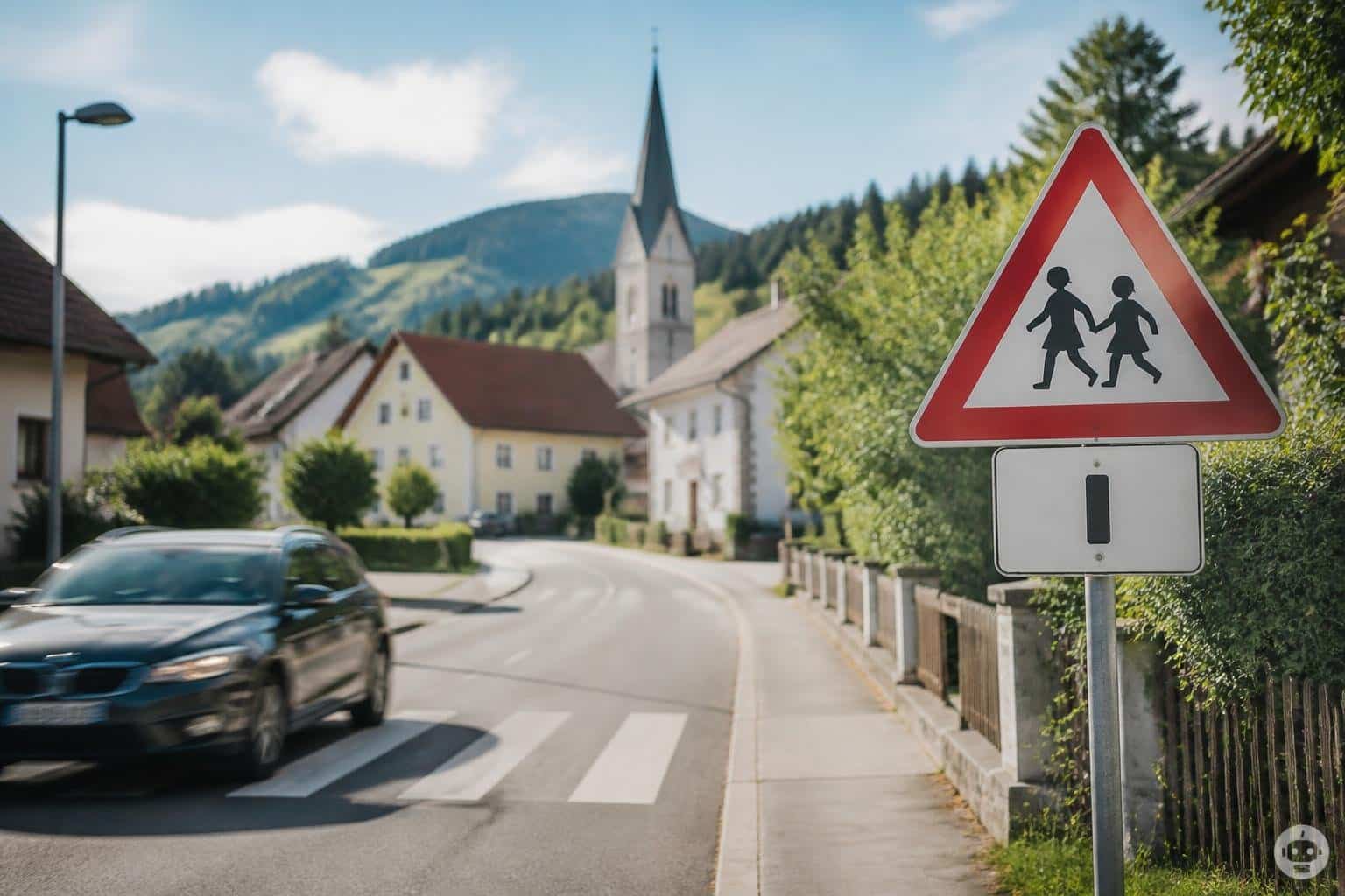 Kind lief in Lavamünd auf die Straße und wurde von Auto erfasst